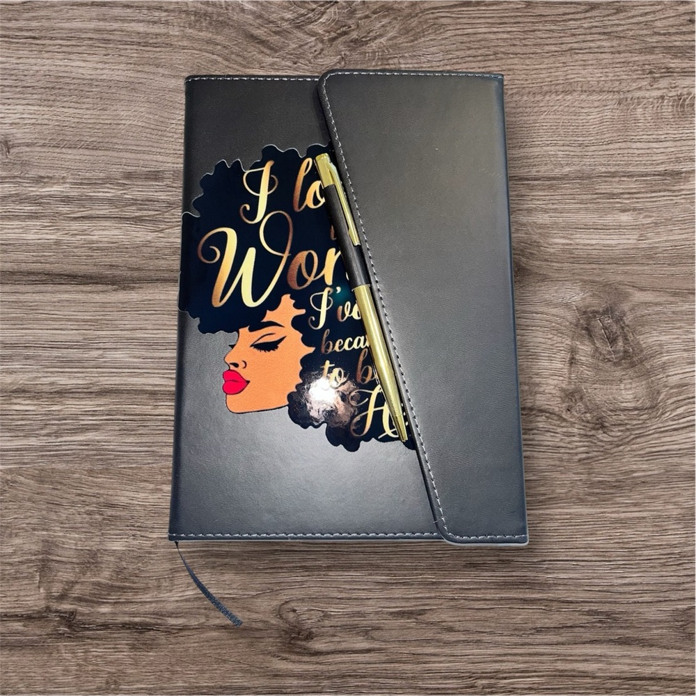 Stylish Black and Gold Notebook